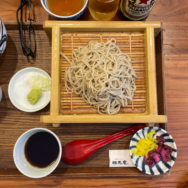 「十割そばせいろ（セット）」@十割そば 天ぷら 相馬庵の写真