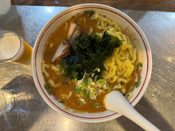 「中華そば中盛り」@つけ麺・汁なし専門店 R 中村店の写真