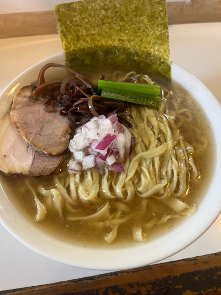 「中華そば（塩）平打」@中華そば みなわの写真