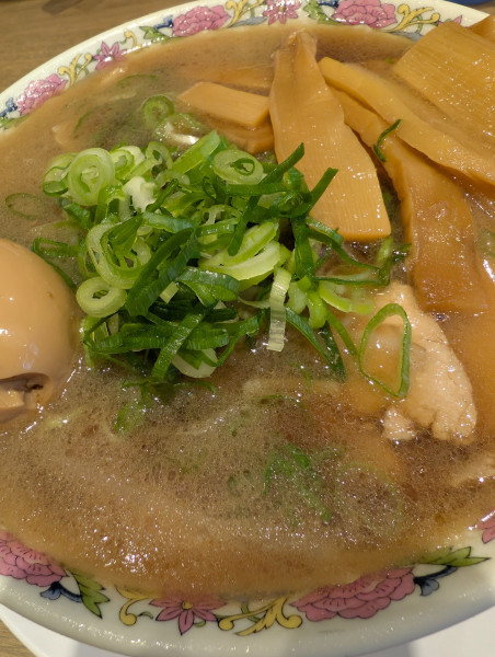 「メンマラーメン・味玉増し」@本家第一旭 烏丸店の写真
