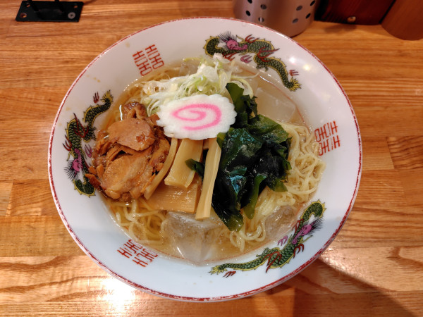 「冷やし塩ラーメン1080円（季節限定）」@らーめんひんま 鳥取駅前サンロード店の写真