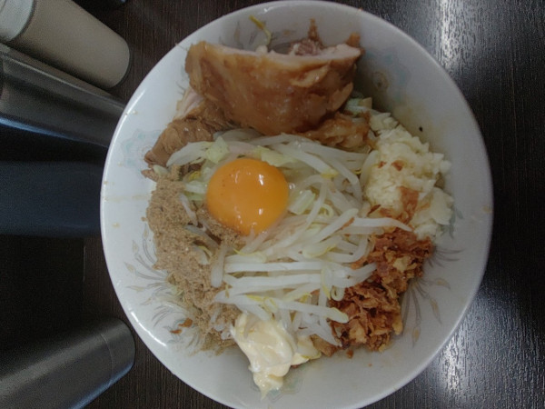 「汁なし（1000円）」@ラーメン二郎 川越店の写真