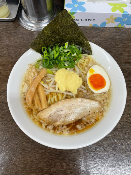 「背脂生姜らぁ麺(800円)」@らぁ麺 縁の写真