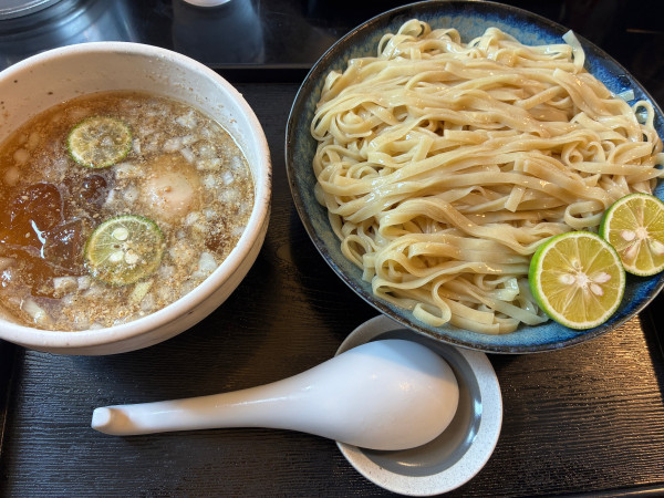 「［期間限定］冷やしすだち塩つけ麺+味玉」@らーめん工房 りょう花 今治店の写真