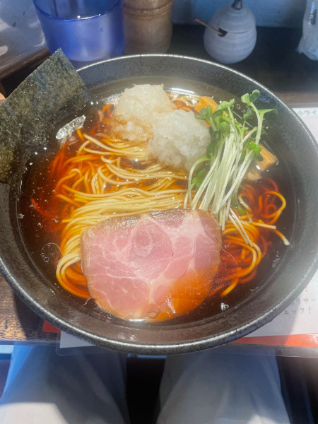 「八王子ラーメン（麺大盛）＋たまねぎ」@中華そば はせの写真