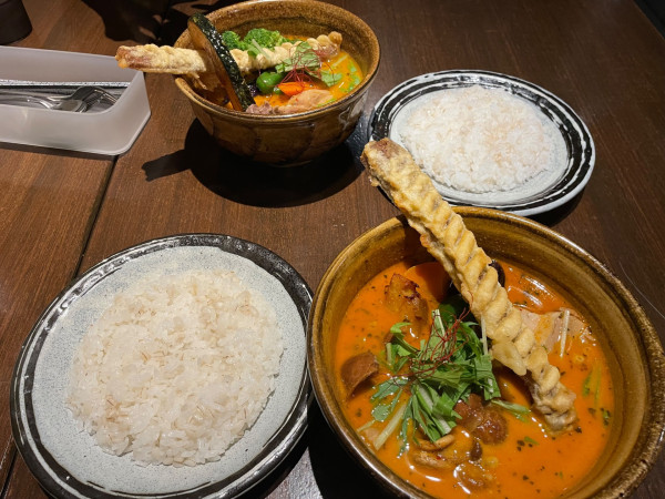 「紅茶豚と大きいなめこのカリー　￥１５００」@SOUL STOREの写真