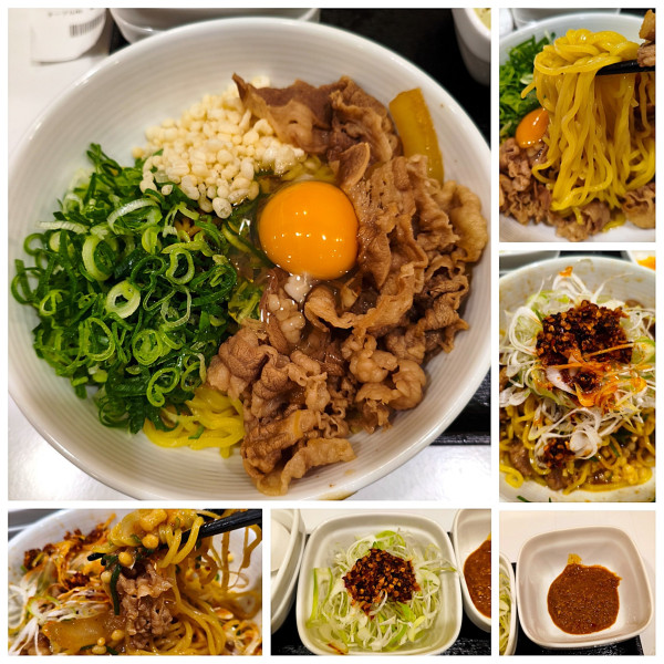 「牛玉スタミナまぜそば＋ねぎラー油＝926円」@吉野家 田原町店の写真