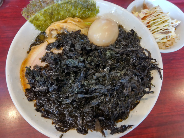 「佐野岩海苔らー麺＋味玉､プチチャーシュー丼」@佐野らーめん 湧の写真