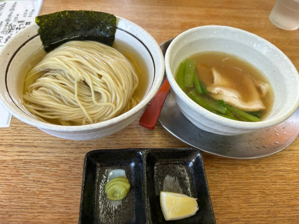 「冷やしニボ塩昆布水つけめん・中盛」@栃木中華そば 神志の写真