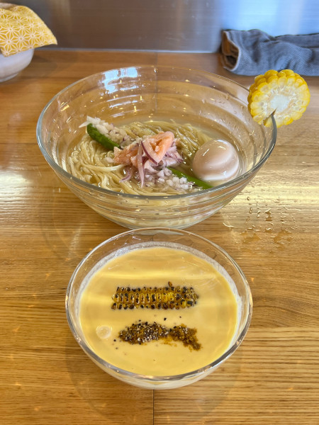 「トウモロコシの冷やしそば」@麺 㐂色の写真