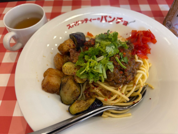 「麻婆カレースパゲッティ(小)1190円」@スパゲッティーのパンチョ 新座野火止店の写真