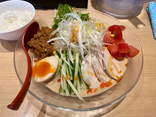 「特製冷やし胡麻味噌担々麺」@味噌麺処 花道庵 川崎平間店の写真