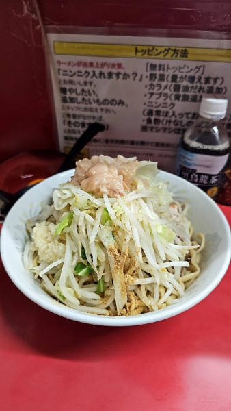 「汁なし豚5枚小」@ラーメン二郎 環七一之江店の写真