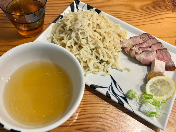 「つけめん しお+イベリコ豚肩ロース」@らーめん かねかつの写真