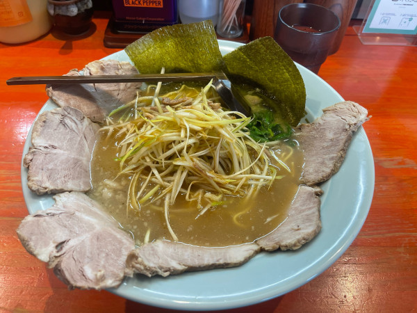 「ネギチャーシューメン1150」@ラーメンショップ椿 春日部南桜井店の写真