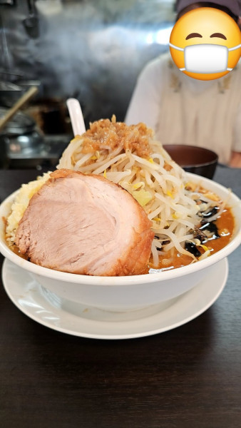 「【限定】辛味噌ラーメン中盛り＋生卵🥚」@ラーメンたかしの写真