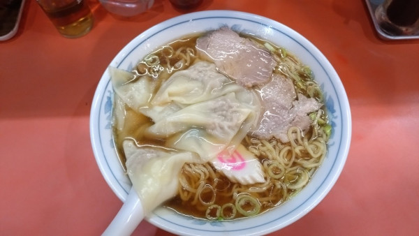 「雲呑麺(大盛・800円・メンマ抜)」@喜楽の写真