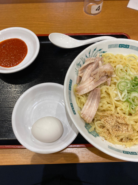 「汁なしラーメン＋秘伝の辛味噌」@熱烈中華食堂 日高屋 相模原南口店の写真