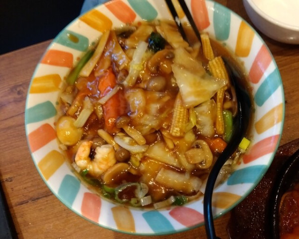「五目あんかけラーメン 980円」@中華美食屋 山形店の写真