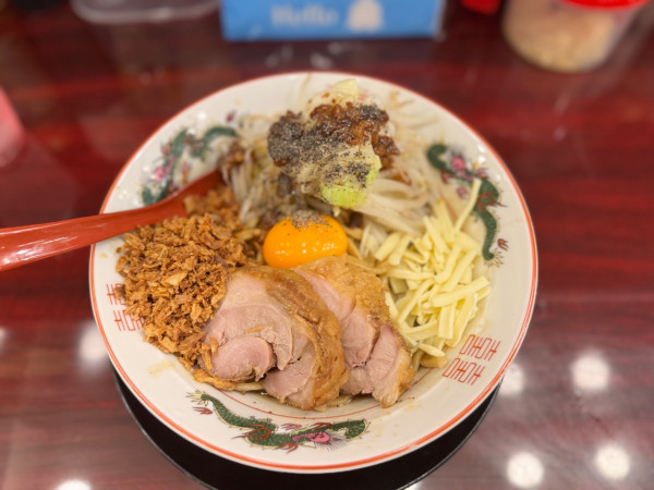 「プチ油そば(200g)ヤサイ少なめ1050円」@ぶっ豚 下北沢店の写真