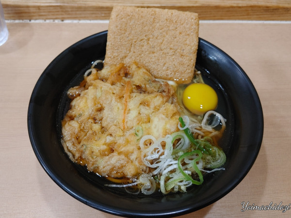 「かき揚げ天玉そば（570円）」@そば処中山道 エキュート大宮ノース店の写真