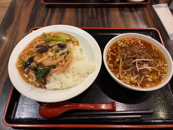 「日替わり （半ラーメン）」@珉珉 八重洲店の写真