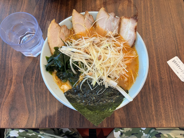 「旨辛ネギチャーシュー中盛り」@ラーメンショップ〇化 横浜店の写真