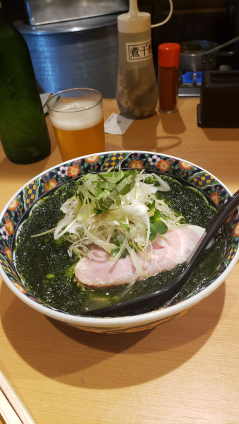 「たっぷり生青海苔の冷やし煮干蕎麦」@北千住煮干中華蕎麦 かれんの写真