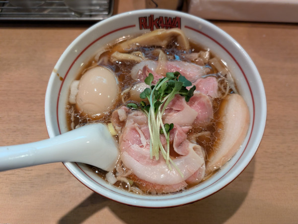 「特 牛貝清湯 醤油中華そば」@中華そば 流川の写真