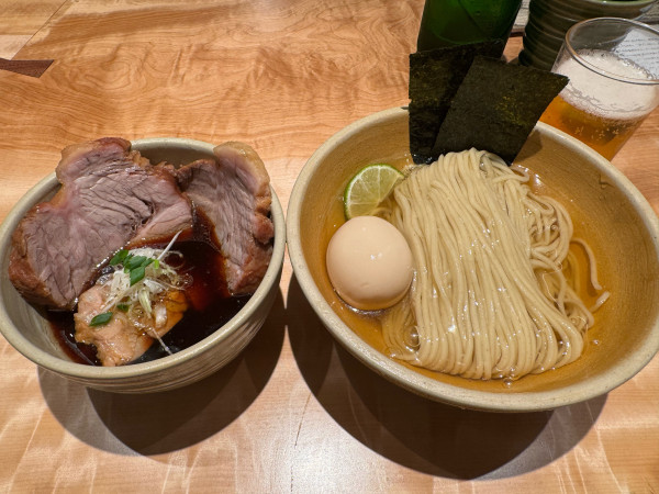 「特製つけ麺+割りスープ」@迂直の写真