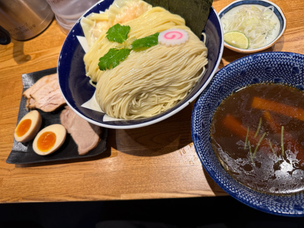「上特製清湯つけそば+大盛」@つけそば 神田勝本の写真