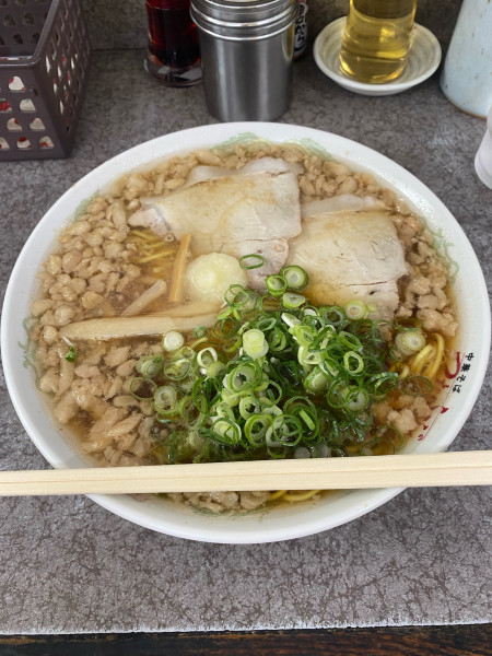 「中華そば大盛脂マシマシニンニクトッピング」@つたふじ 福山支店の写真