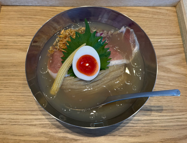 「夏季限定・出雲冷麺いくら茶漬け飯つき」@宍道湖しじみ中華蕎麦 琥珀 東京本店の写真