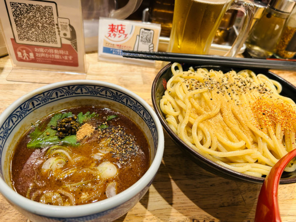 「梅つけ麺」@つけ麺専門店 三田製麺所 新宿西口店の写真
