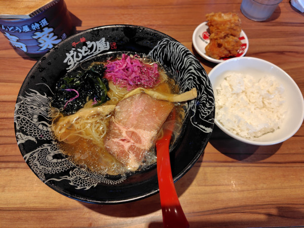 「冷やしらーめん元味860円（季節限定）」@ラー麺 ずんどう屋 鳥取湖山店の写真