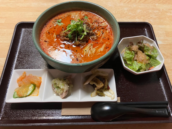 「四川担々麺セット 1380円」@優しい中華 柊の写真