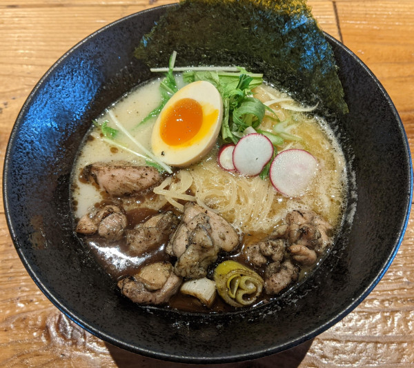 「特製炭焼鶏そば 1,200円」@鶏そば炭や 常総店の写真