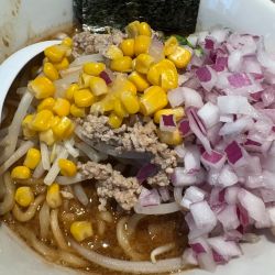 [限定]みそこってりラーメン(大)+紫玉葱