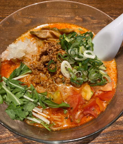 「【限定】冷やし豆乳担々めん　1180円」@中華そば うめやの写真