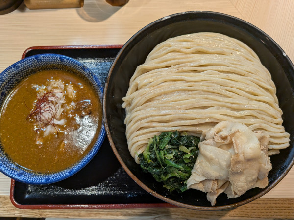 「【限定】旨辛つけ麺(横綱)1500円」@らー麺土俵 鶴嶺峰の写真