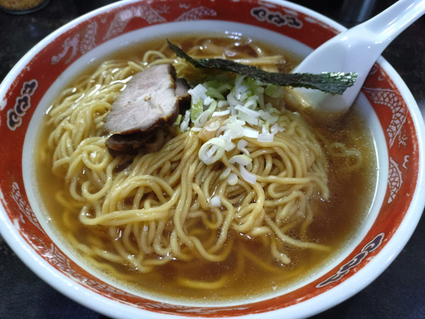 「中華そば、大盛り」@中華そば マルナカの写真