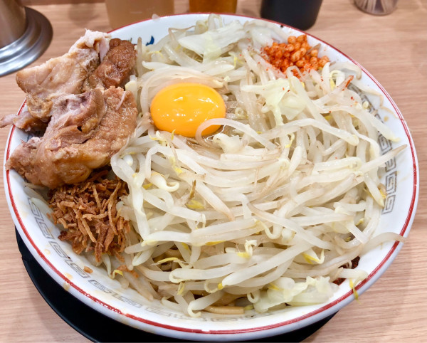 「小汁無し1100円　７月１０日」@ラーメン豚山 金沢文庫店の写真