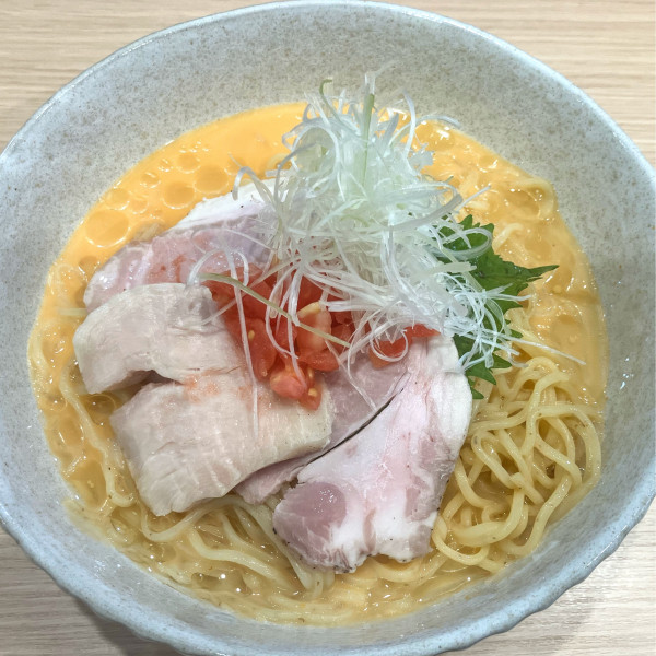 「雲丹の豆乳冷やし麺1500円」@中華そば 翠流の写真
