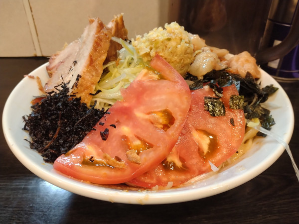 「葱油の冷や汁無し＋ジンジャーボウル」@豚星。の写真