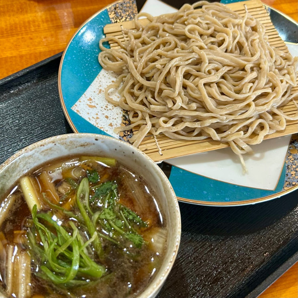 「葱肉つけめん蕎麦」@ゑ富の写真