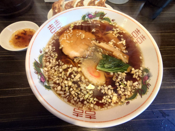 「ラーメン+餃子」@來々軒の写真