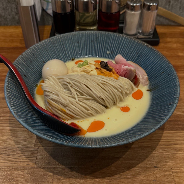 「冷やしとうもろこし雲丹そば」@麺処 青野の写真