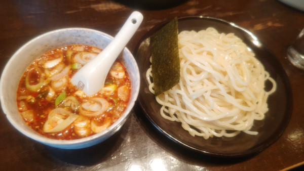 「辛花山椒つけそば１０００円」@つけそば丸永 飯能店の写真