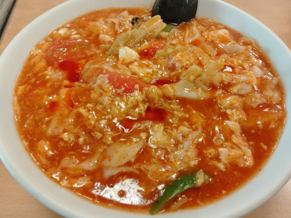 「トマト酸辣湯麺2辛」@湯乃泉 草加健康センター 草加店の写真