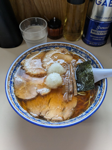 「ミックスチャーシュー麺　タマネギマシ」@タンタンの写真
